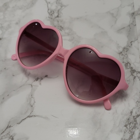 Accessories - Light Pink Heart Shaped Sunglasses